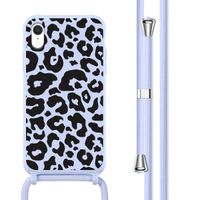 imoshion Coque design en silicone avec cordon Apple iPhone Xr - Animal Lila