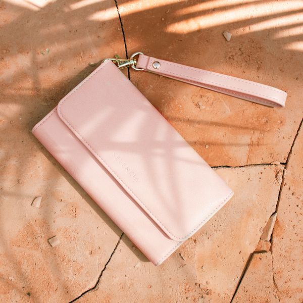 Selencia Pochette amovible en cuir végan Eny Samsung Galaxy S21 Plus - Rose