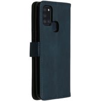 imoshion Étui de télephone portefeuille de luxe Samsung Galaxy A21s - Bleu foncé