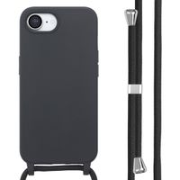 imoshion Coque en silicone avec cordon Apple iPhone 17e / 16e - Noir