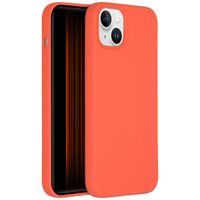 Accezz Coque Liquid Silicone avec MagSafe Apple iPhone 15 Plus - Nectarine