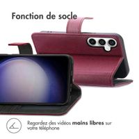 imoshion Étui de télephone portefeuille de luxe Samsung Galaxy S23 FE - Bordeaux