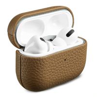 Accezz Coque en cuir véritable  Apple Airpods Pro - Taupe
