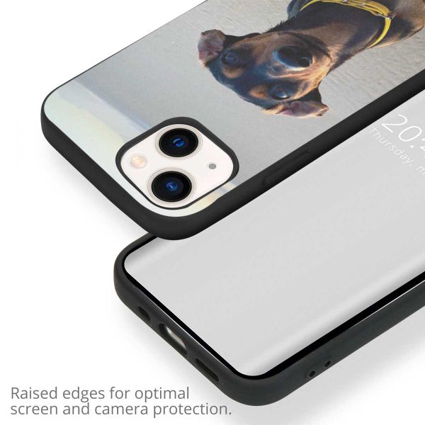 Concevez votre propre coque en gel Apple iPhone 13 - Noir