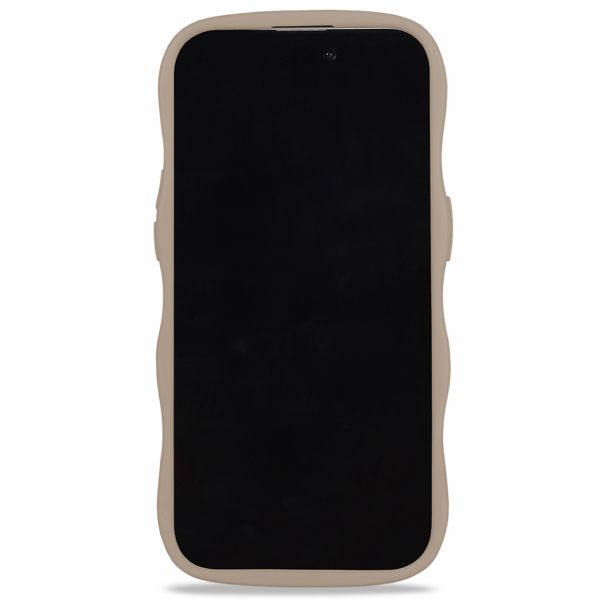 Holdit Coque Wavy Apple iPhone 14/15 Plus - Mocha Brown / Transparent