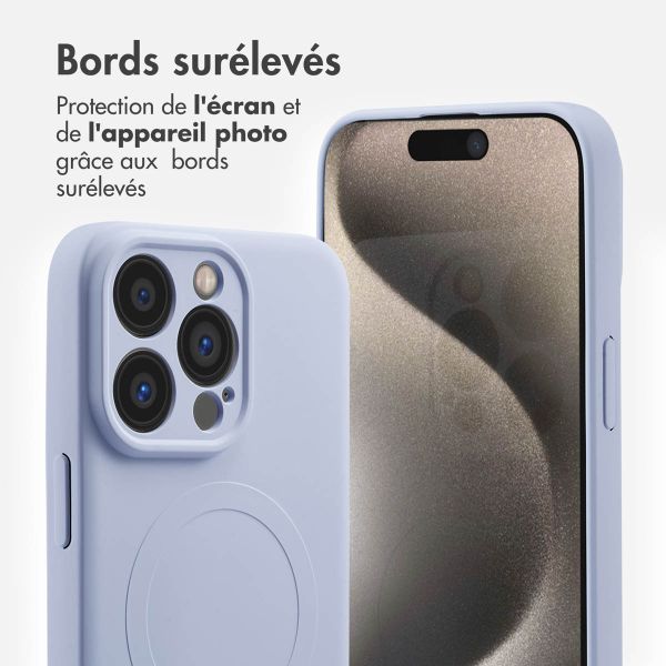 imoshion Coque Couleur avec MagSafe Apple iPhone 15 Pro Max - Lila
