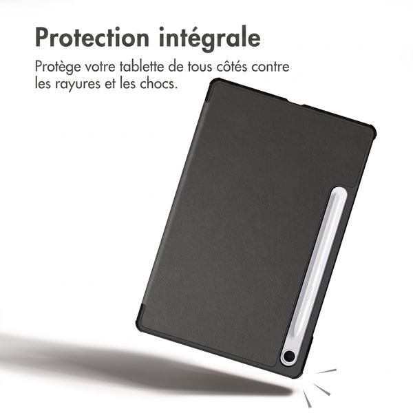 imoshion Coque tablette Trifold Samsung Galaxy Tab S9 11.0 pouces / S10 Lite / S10 FE / S9 FE 10.9 pouces - Noir