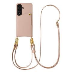 Selencia Coque de télephone Nova avec cordon et porte-cartes Samsung Galaxy S26 - Dusty Rose