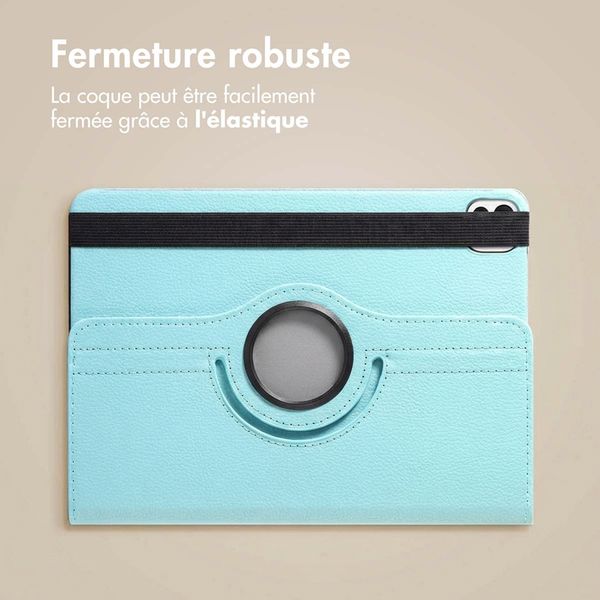 imoshion Coque tablette rotatif à 360° Apple iPad Pro 12.9 (2022) / Pro 12.9 (2021) - Bleu clair