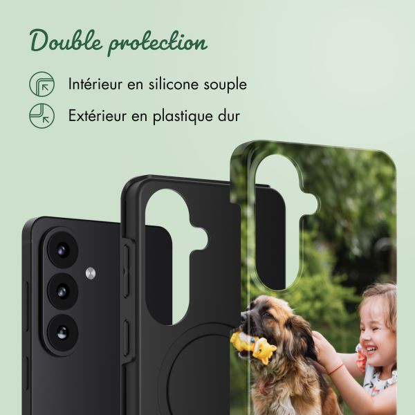 Concevez votre propre coque Tough avec MagSafe Samsung Galaxy S26 - Blanc