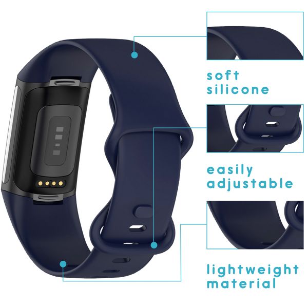 imoshion Bracelet silicone Fitbit Charge 5 / 6 - S - Bleu foncé