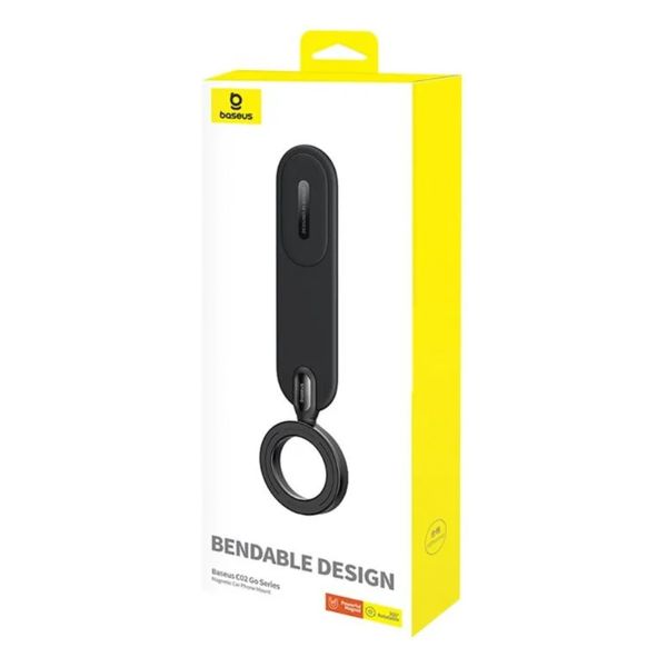 Baseus C02 Go Support de téléphone voiture - Magnétique - Tableau de bord et console centrale - Cluster Black