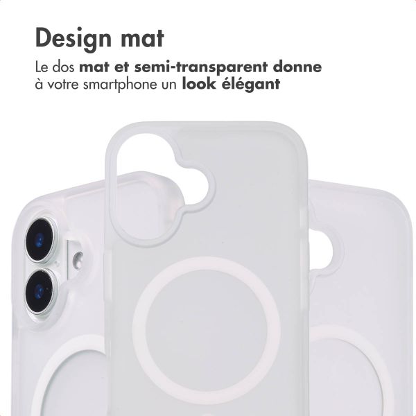 imoshion Coque Color Guard avec MagSafe Apple iPhone 16 - Blanc