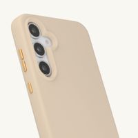 Selencia Coque arrière Rivièra avec MagSafe avec crochets amovibles Samsung Galaxy A55 (5G) / A35 - Milky Latte