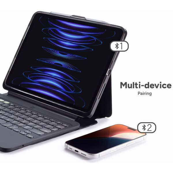 ZAGG Coque clavier tablette Pro Keys 2 Apple iPad Air 11 pouces (2026) M4 / (2025) M3 / (2024) M2 - QWERTY / NL - Noir