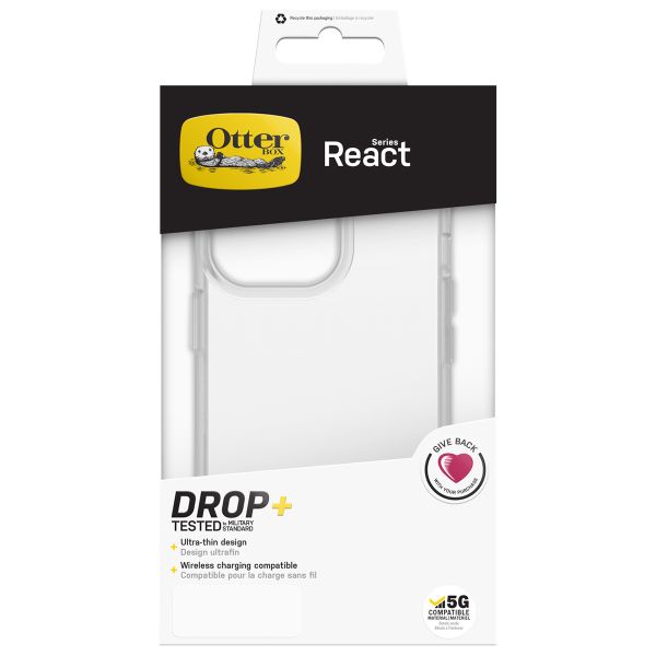 OtterBox Coque arrière React Apple iPhone 13 Pro - Transparent