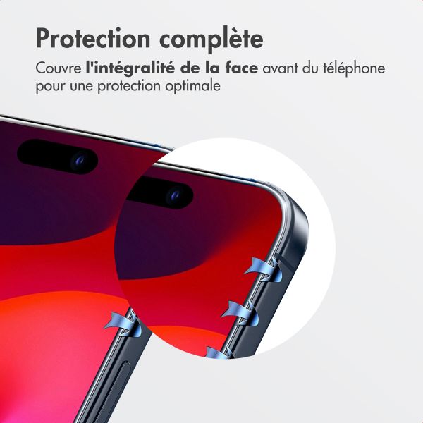 Accezz Protecteur d'écran en verre trempé + Applicateur Apple iPhone 17 Pro