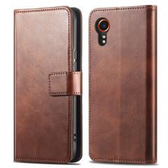 imoshion Étui de télephone portefeuille de luxe Samsung Galaxy Xcover 5 - Marron foncé