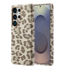 Selencia Coque Sabi imprimé panthère avec MagSafe Samsung Galaxy S25 Ultra - Soft Ivory