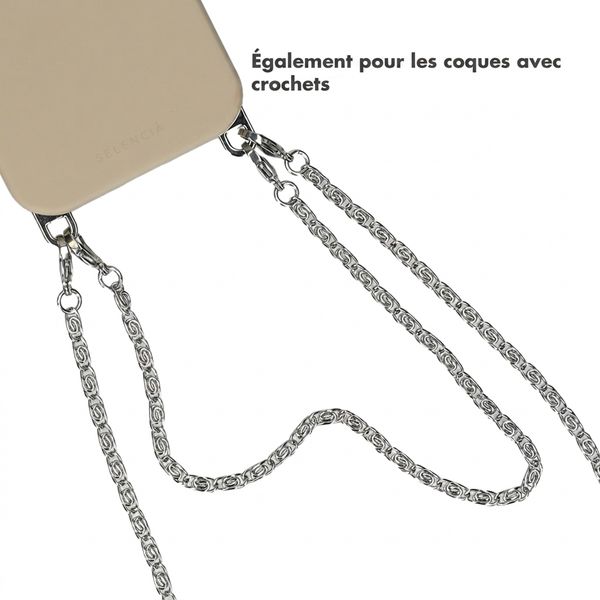 Selencia Cordon de téléphone universel chaînette - Argent
