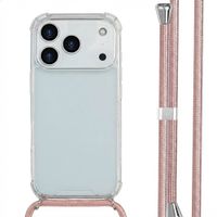 imoshion Coque arrière transparente avec cordon Apple iPhone 17 Pro - Rose Doré