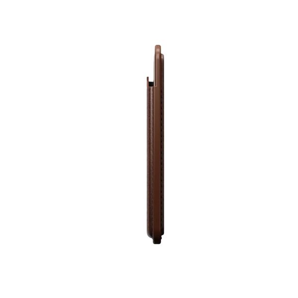 Nomad Horween Portefeuille Mag en cuir avec Apple Find My Tracking - Rustic Brown
