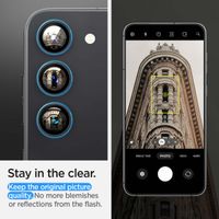 Spigen Optik Lens Protector - Protection complète de la caméra (lot de 2) Samsung Galaxy S23 / S23 Plus - Noir