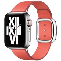 Apple Bracelet Leather Band Modern Buckle Apple Watch | 38/40/41/42 mm - Taille M - Pink Citrus