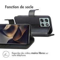 imoshion Étui de télephone portefeuille de luxe Motorola Moto G56 - Noir