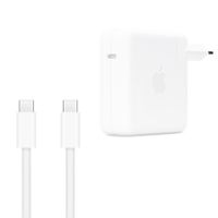 Apple Adaptateur secteur USB-C d'origine 96 W + câble de recharge USB-C vers USB-C d'origine 240 W - 2 mètres - pour Apple MacBook - Blanc