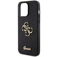 Guess Coque 4G Metal Logo Glitter Apple iPhone 15 Pro Max - Noir