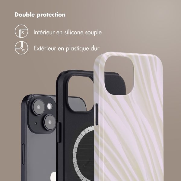 Selencia Coque arrière Vivid avec MagSafe Apple iPhone 14 - Nature Light Brown