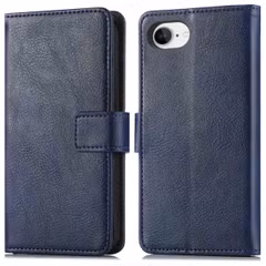 imoshion Étui de télephone portefeuille de luxe Apple iPhone 17e / 16e - Bleu foncé