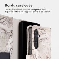 imoshion Étui de télephone portefeuille Design Samsung Galaxy A55 - Sandy Marble