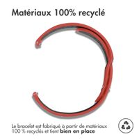 imoshion Bracelet sport en silicone  - Connexion universelle 20 mm - Red & Black