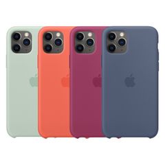 Apple 4 Pack Coque en silicone Apple iPhone 11 Pro - Beryl + Clementine Orange + Pomegranate + Alaskan Blue