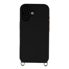 Selencia Coque arrière Rivièra avec MagSafe avec crochets amovibles Apple iPhone 16 - Velvet Black