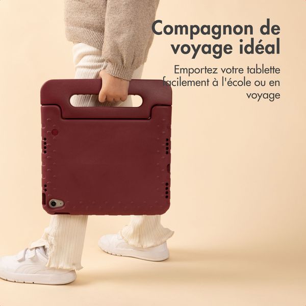 imoshion Coque kidsproof avec poignée Apple iPad 9 (2021) 10.2 pouces / iPad 8 (2020) 10.2 pouces / iPad 7 (2019) 10.2 pouces - Velvet Plum