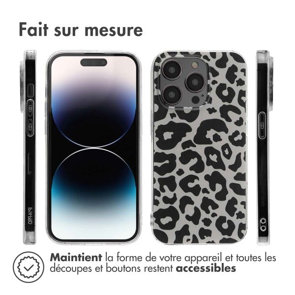 imoshion Coque Design Apple iPhone 14 Pro - Leopard Transparent