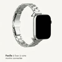 Selencia Bracelet à maillons fin en acier Apple Watch | 38/40/41/42 mm - Argent