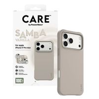 CARE by PanzerGlass Étui tendance Samba avec MagSafe Apple iPhone 17 Pro Max - Vanilla Beige