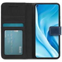imoshion Étui de télephone portefeuille de luxe Xiaomi Mi 11 Lite (5G/4G) / 11 Lite 5G NE - Bleu foncé