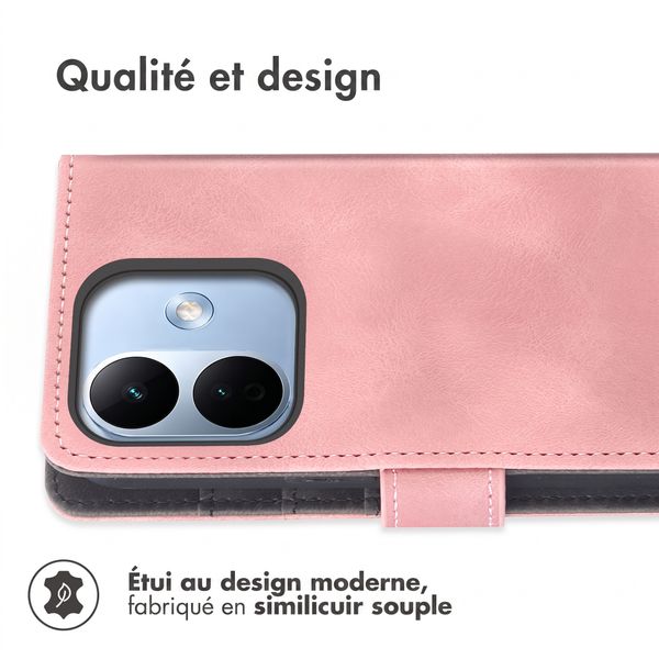 imoshion Etui de télephone portefeuille avec cordon Xiaomi Redmi Note 17 Pro Max - Rose