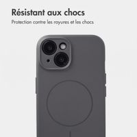 Accezz Coque Grip avec MagSafe Apple iPhone 15 - Gris