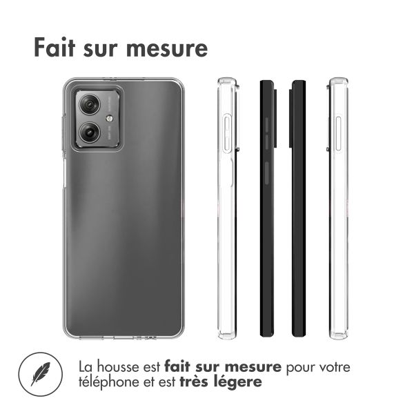 Accezz Coque Clear Motorola Moto G54 - Transparent