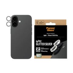 PanzerGlass Protection Caméra Hoops Optic Rings Apple iPhone 17 - Argent Pailleté