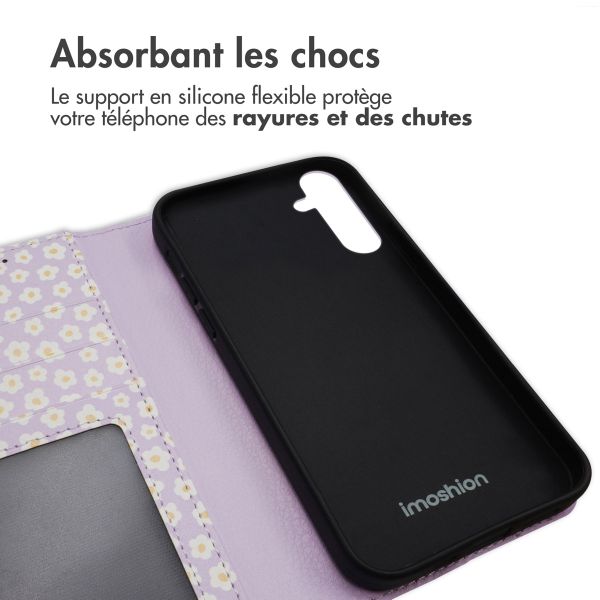 imoshion Étui de télephone portefeuille Design Samsung Galaxy A36 - White Daisy