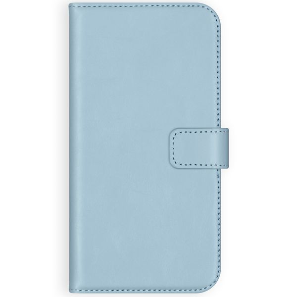 Selencia Étui portefeuille en cuir véritable Samsung Galaxy A42 - Air Blue