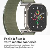 imoshion Bracelet en nylon Alpine Apple Watch | 38/40/41/42 mm - Olive Green
