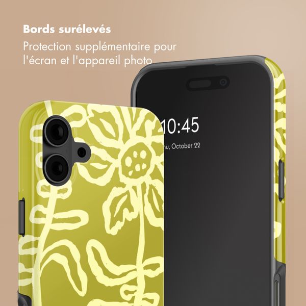 Selencia Coque arrière Vivid avec MagSafe Apple iPhone 16 - Chalky Bloom